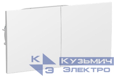 Розетка двойная AtlasDesign с заземл. со штор.со сдвиж. крышк 16А в сборе лотос SE ATN001328