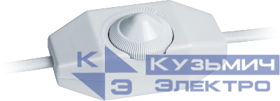 Шнур 61 602 NPS-FS02-170-2х0.5-WH 1.7м с диммир. выкл. бел. Navigator 61602