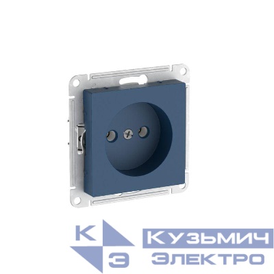 Розетка AtlasDesign 16А без заземл. без шторок быстрозажим. клем. механизм аквамарин SE ATN001141S