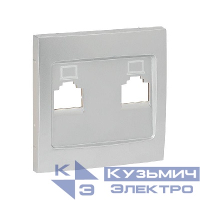 Панель лицевая Валенсия для розетки 1-м RJ-45 сталь PROxima EKF ESK01-L-035-30