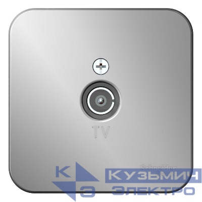 Розетка телевизионная TV ОП Blanca коннектор с изолир. пластиной алюм. SE BLNTA000013