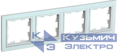 Рамка 4-м BRITE РУ-4-БрЖ жемчуж. IEK BR-M42-K36