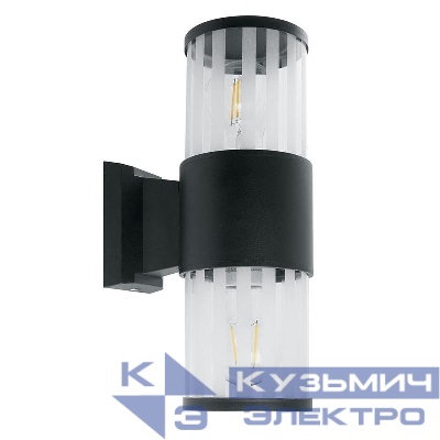 Светильник DH0902 E27 230В садово-парковый на стену черн. FERON 11653