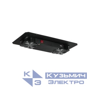 Блок вентиляторный для настенных шкафов TWC 2 вентилятора без шнура питания черн. NIKOMAX TLK-FAN2-BK