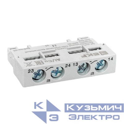 Блок контактов фронтальный дополнительный АПД/GV2 ДКП-20 2НО EKF apd-ae-20