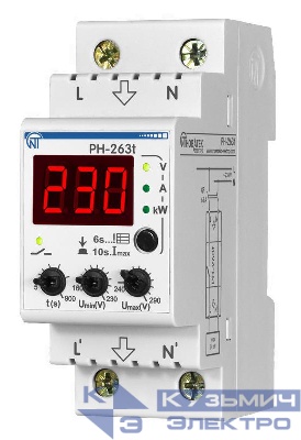 Реле напряжения PH-263 T НовАтек-Электро 3425600263т