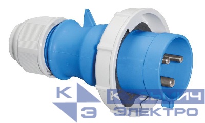 Вилка кабельная 16А 3п 2P+E 6ч 230В IP67 tls Bals 210576