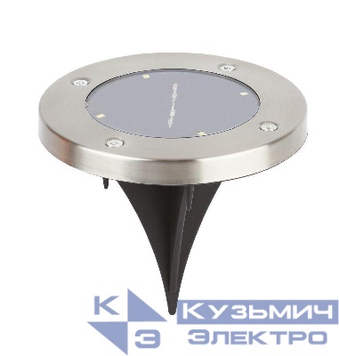 Светильник садовый ERAST040-08 13см солнечная батарея сталь пластик ЭРА Б0038502