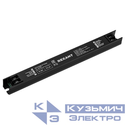 Источник питания (драйвер) 24В 24Вт IP20 с разъемами под винт ультратонкий Rexant 200-1035