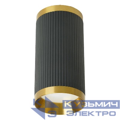 Светильник ML190 35Вт 230В MR16 потолочн. черн. + античное зол. FERON 48851