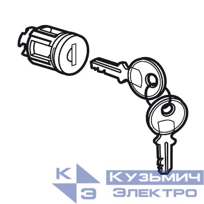 Замок для XL3 400 тип №405 для металлических или остекленных дверей (в комплекте 2ключа) Leg 020291