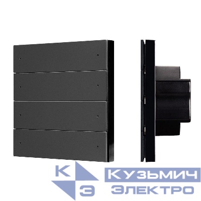 Панель кнопочная SMART-DMX512-801-22-8G-8SC-DIM-IN Black (230В 2.4G) (IP20 пластик) INTELLIGENT ARLIGHT 039316