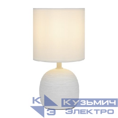 Лампа настольная Sheron 7044-502 1хЕ14 40Вт керамика бел. с абажуром Rivoli Б0053459
