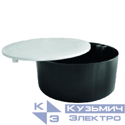 Коробка монтажная У195 d75х30мм черн. Урал Пак КМ-500000195-096