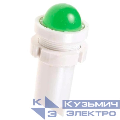 Лампа светодиодная СКЛ-14Б-Л-2-24 24В 50Гц/пост. диаметр посадочного отверстия 22мм УХЛ2.1 зел. Реле и Автоматика A8021-78105404