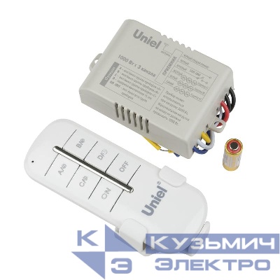 Пульт UCH-P005-G3-1000W-30M для управления светом 3 каналах1000Вт Uniel UL-00003634