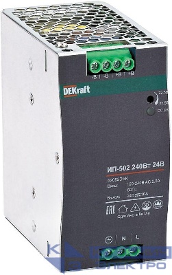 Источник питания импульсный 240Вт 24В 10А ИП-502 DEKraft 52055DEK