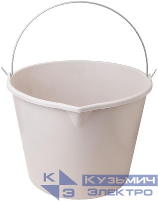 Ведро строительное 20л эластичное для перемешивания раствора с носиком пластик. КУРС 04084