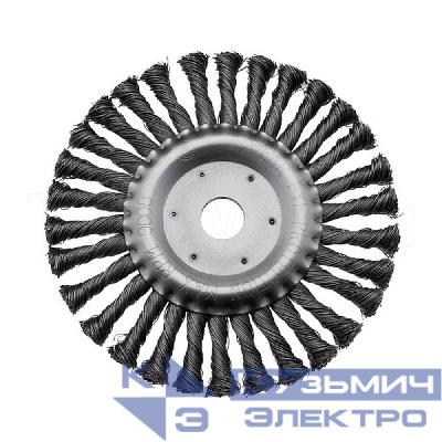 Diamond Industrial Корщетка дисковая 180x22,2 мм жесткая крученая проволока 0,5 мм DIDSHH18022 Diamond Industrial 0