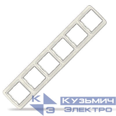 Рамка 6-м Валери горизонт. сл. кость UNIVersal 1041