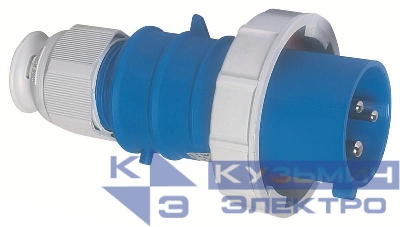 Вилка кабельная 32А 3п 2P+E 6ч 230В IP67 Bals 21240