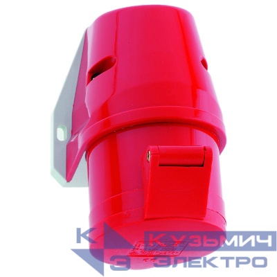 Розетка настенная 32А 4п 3P+E 6ч 400В IP44 92х94 Quick-Connect Bals 11922