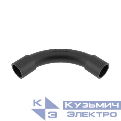 Поворот на 90град. труба-труба IP40 d16мм черн. DKC 50416B