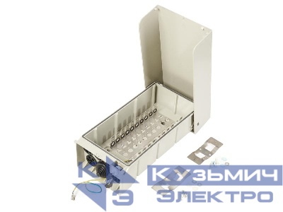 Коробка распределительная на 10 плинтов заземленная, наружная (В37,5см*Г12см*Ш19см)