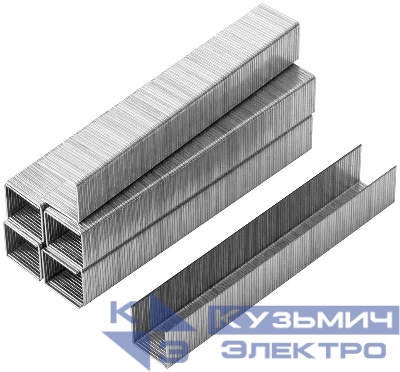 Скоба для степлера закален. прямоугол. 11.3х0.7мм 12мм тип 53 узкая (уп.1000шт) FIT 31412