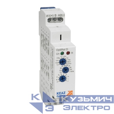 Реле времени OptiRel D TMR-DONF-MT-240U-2 16А 12-230В AC/DC 2перекл. многофункц. КЭАЗ 332019