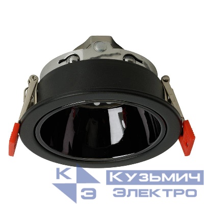 Светильник DL3102 G5.3 MR16 потолочн. встраив. черн. + черн. хром FERON 51402