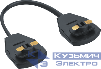 Коннектор для шинопровода 95 621 NLT-C-1L-AS2-BL-F (для ШП AS2) черн. NAVIGATOR 95621