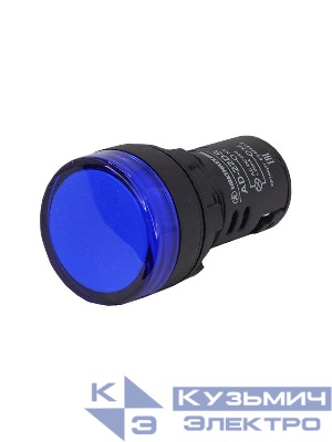 Лампа индикаторная AD-22DS светодиодная матрица d22мм 24В AC/DC IP65 син. Электротехник ET479212