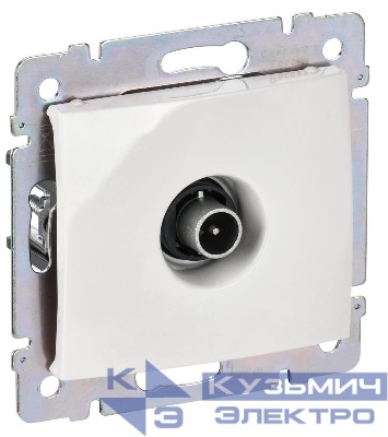 Розетка телевизионная TV СП Valena 1.5дБ 2400МГц с топологией "звезда" механизм бел. IEK 774429