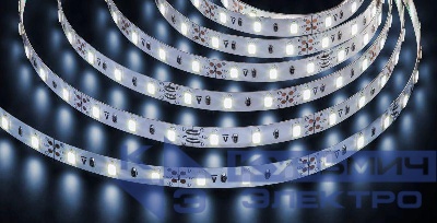 Лента светодиодная 71 697 NLS-5730СW60-30-IP20-12V 30Вт/м (уп.5м) Navigator 71697
