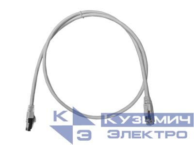 Патч-корд FTP4 cat.6, 1.0м, литой коннектор, серый, LSZH, NETKO Expert CKC
