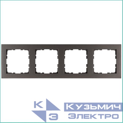 Рамка 4-м G-Classic мокко Jasmart G1004Z