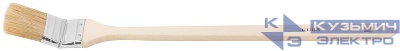 Кисть радиаторная 2дюйм (50мм) натур. свет. щетина деревянная ручка КУРС 00875