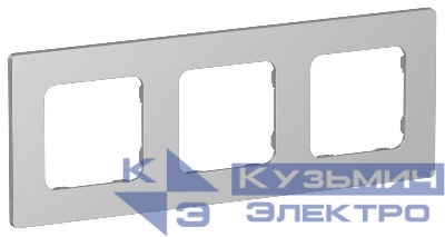 Рамка 3-м СП FLITE РУ-3-К-ФлА алюм. IEK FI-M32-32-20-K47