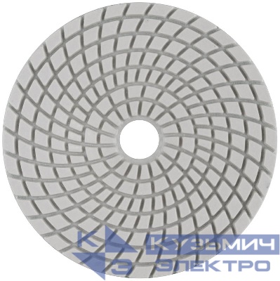 Круг шлифовальный алмазный гибкий АГШК (липучка) влажное шлифование 100мм Р 800 FIT 39845