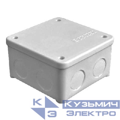 Коробка распределительная ОП 85х85х45мм IP54 7 выходов без гермовводов крышка на винтах сер. Epplast 135132