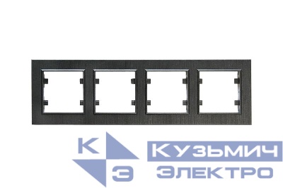 Рамка 4-м Karea LINE STAR чер. Makel 86054704