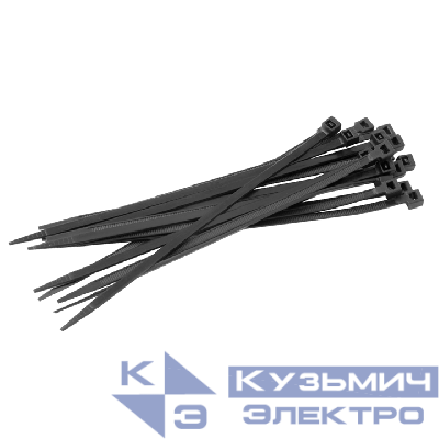 Хомут кабельный 3.6х200 нейл. черн. (уп.100шт) EKF plc-cb-3.6x200