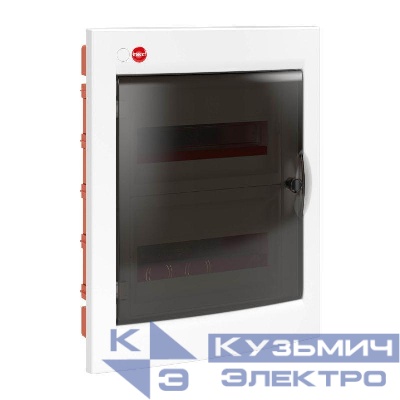 Щиток встраиваемый 24мод. IP41 с дверцей с клеммн. блоком 63А бел. DKC RB24B4TWD