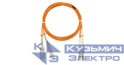 Шнур волоконно-оптический переходной многомод. 50/125мкм стандарта ОМ2 SC/UPC-LC/UPC двойн. LSZH нг(A)-HFLTx 2мм оранж. 5м NIKOMAX NMF-PC2M2C2-SCU-LCU-005