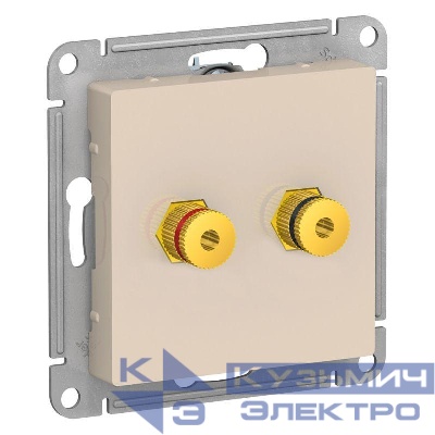 Розетка аудио 2-м AtlasDesign беж. SE ATN000287