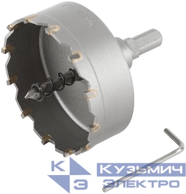 Коронка кольцевая с карбидными вставками Профи 73мм для отверст. в нерж. стали FIT 36856