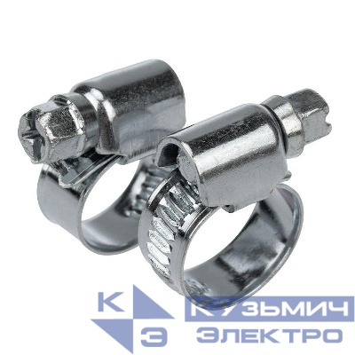 Хомут стальной червячный 10-16 (Россия) Rexant 07-0610