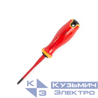 Отвертка диэлектрическая PH1х80 СЛИМ КВТ 103007