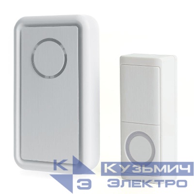 Звонок электрический дверной (18 мелодий) бел. E-379 FERON 41435
